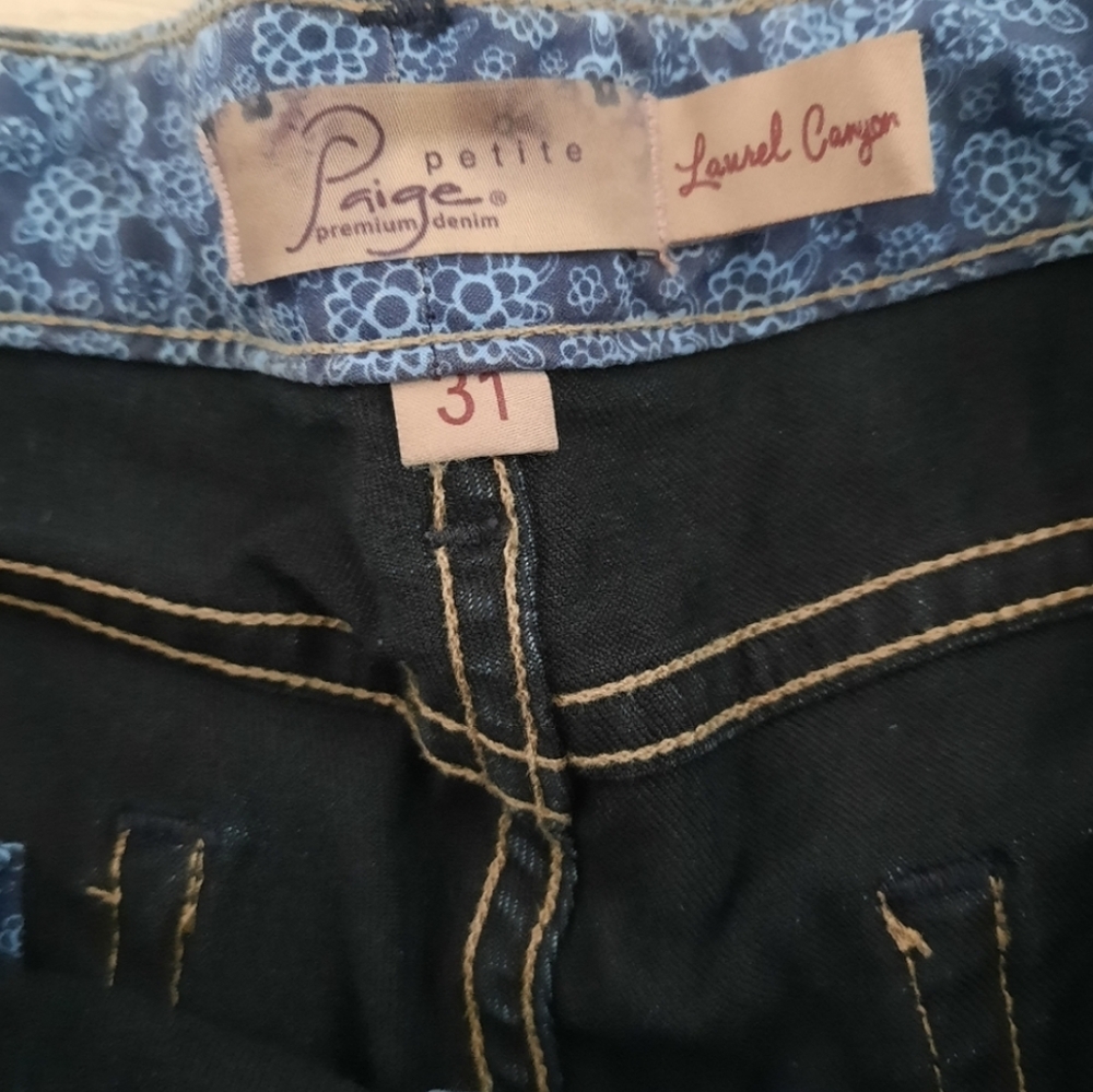 NWT Paige Dark Blue Jeans - Picture 9 of 9